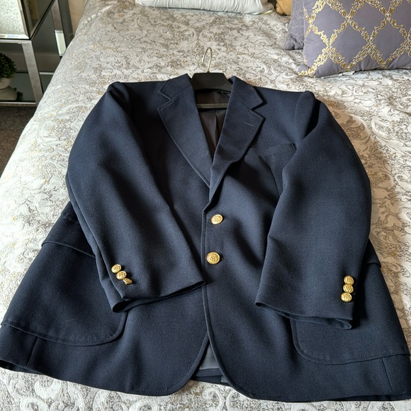 Mens Navy Sports Coat - Picture 1 of 5